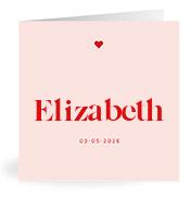 Geboortekaartje naam Elizabeth m3