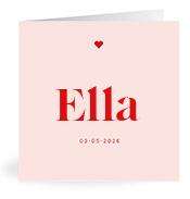 Geboortekaartje naam Ella m3