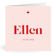 Geboortekaartje naam Ellen m3