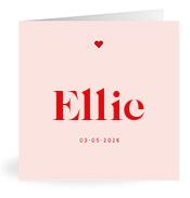 Geboortekaartje naam Ellie m3