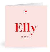 Geboortekaartje naam Elly m3