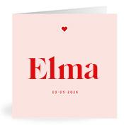 Geboortekaartje naam Elma m3