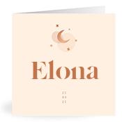 Geboortekaartje naam Elona m1