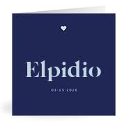 Geboortekaartje naam Elpidio j3