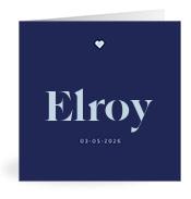 Geboortekaartje naam Elroy j3