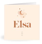 Geboortekaartje naam Elsa m1