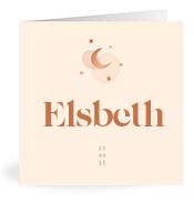 Geboortekaartje naam Elsbeth m1