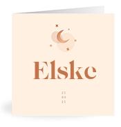 Geboortekaartje naam Elske m1