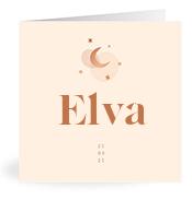 Geboortekaartje naam Elva m1