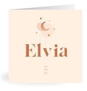 Geboortekaartje naam Elvia m1