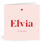 Geboortekaartje naam Elvia m3