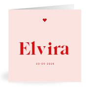 Geboortekaartje naam Elvira m3
