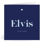 Geboortekaartje naam Elvis j3
