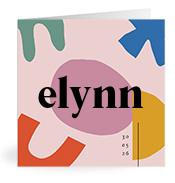 Geboortekaartje naam Elynn m2