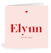 Geboortekaartje naam Elynn m3