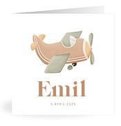 Geboortekaartje naam Emil j1