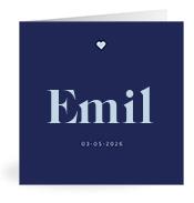 Geboortekaartje naam Emil j3