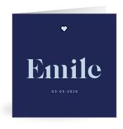 Geboortekaartje naam Emile j3
