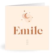 Geboortekaartje naam Emile m1
