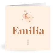 Geboortekaartje naam Emilia m1