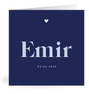 Geboortekaartje naam Emir j3