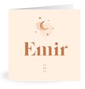 Geboortekaartje naam Emir m1