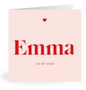 Geboortekaartje naam Emma m3