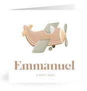 Geboortekaartje naam Emmanuel j1
