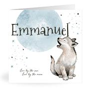 Geboortekaartje naam Emmanuel j4