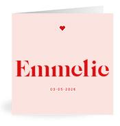 Geboortekaartje naam Emmelie m3