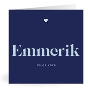 Geboortekaartje naam Emmerik j3
