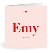 Geboortekaartje naam Emy m3