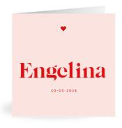 Geboortekaartje naam Engelina m3