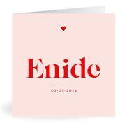Geboortekaartje naam Enide m3