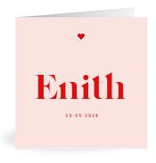 Geboortekaartje naam Enith m3