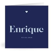 Geboortekaartje naam Enrique j3
