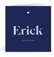 Geboortekaartje naam Erick j3