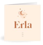Geboortekaartje naam Erla m1