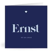 Geboortekaartje naam Ernst j3