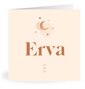 Geboortekaartje naam Erva m1