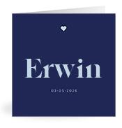 Geboortekaartje naam Erwin j3