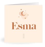 Geboortekaartje naam Esma m1