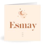Geboortekaartje naam Esmay m1