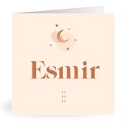 Geboortekaartje naam Esmir m1