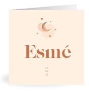 Geboortekaartje naam Esmé m1