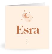 Geboortekaartje naam Esra m1