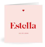 Geboortekaartje naam Estella m3