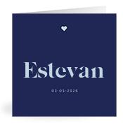 Geboortekaartje naam Estevan j3