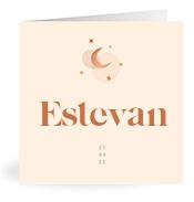 Geboortekaartje naam Estevan m1