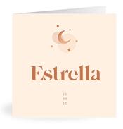Geboortekaartje naam Estrella m1